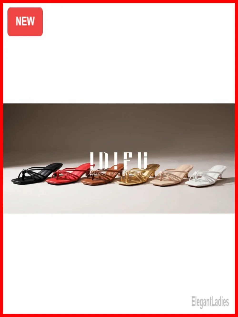 Kitten Heel Thong Sandals Square Open Toe Slip On Mule Dress Heels